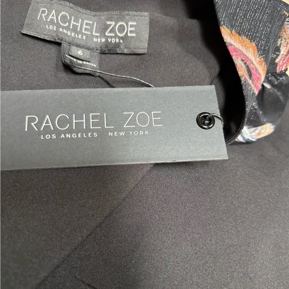 RACHEL ZOE BLACK SLOANE FORMAL COCKTAIL HOLIDAY SHIMMER MINI DRESS SZ 6 NWT - Picture 9 of 15